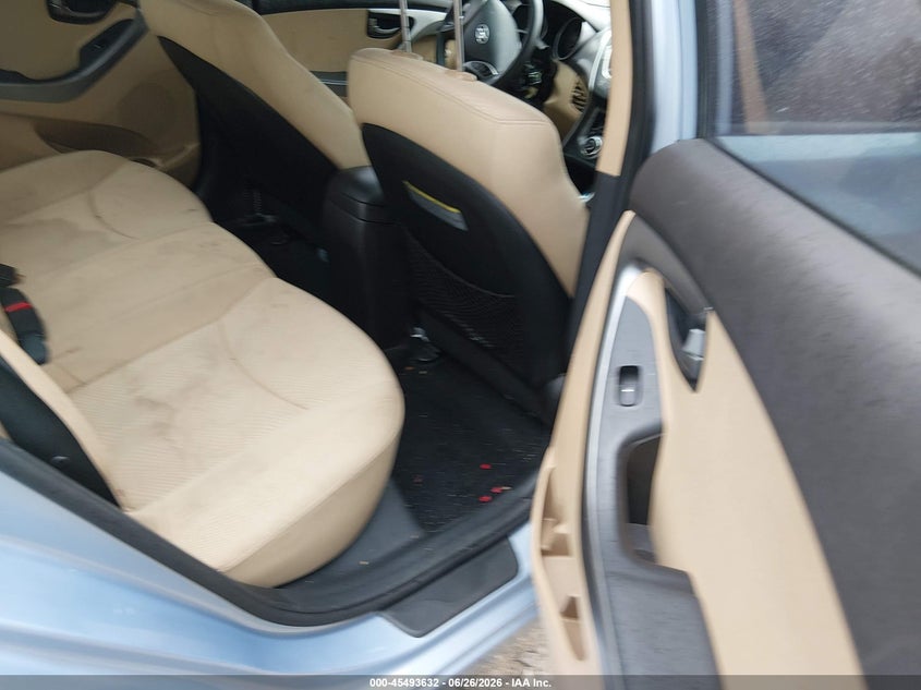 2013 Hyundai Elantra VIN KMHDH4AEXDU542051 IAAI salvage auction — BIO HAZARD, Bill Of Sale (Washington), sold $350 on 2026-07-31 (photo 8)