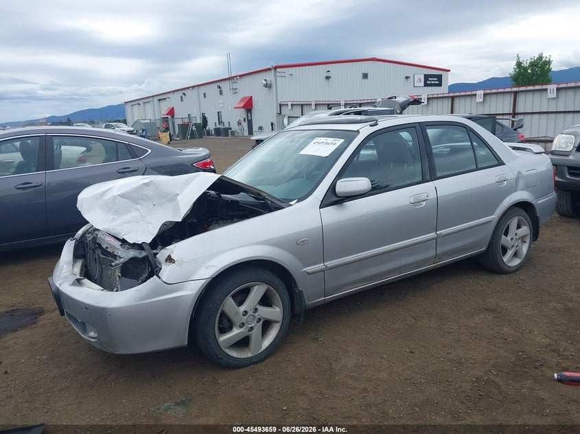 2002 Mazda Protege VIN JM1BJ226320638927 IAAI salvage auction — FRONT & REAR, Bill Of Sale (Washington), sold $300 on 2026-07-14 (photo 2)