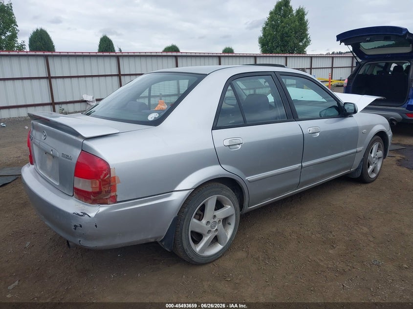 2002 Mazda Protege VIN JM1BJ226320638927 IAAI salvage auction — FRONT & REAR, Bill Of Sale (Washington), sold $300 on 2026-07-14 (photo 4)