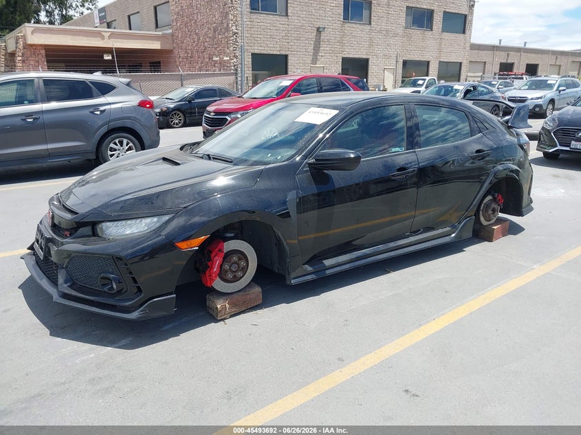 2019 Honda Civic type r VIN SHHFK8G72KU203626 IAAI salvage auction — THEFT, Salvage (California), sold $8,000 on 2026-07-27 (photo 2)