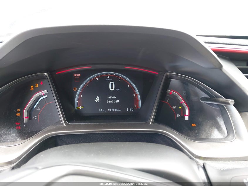 2019 Honda Civic type r VIN SHHFK8G72KU203626 IAAI salvage auction — THEFT, Salvage (California), sold $8,000 on 2026-07-27 (photo 7)