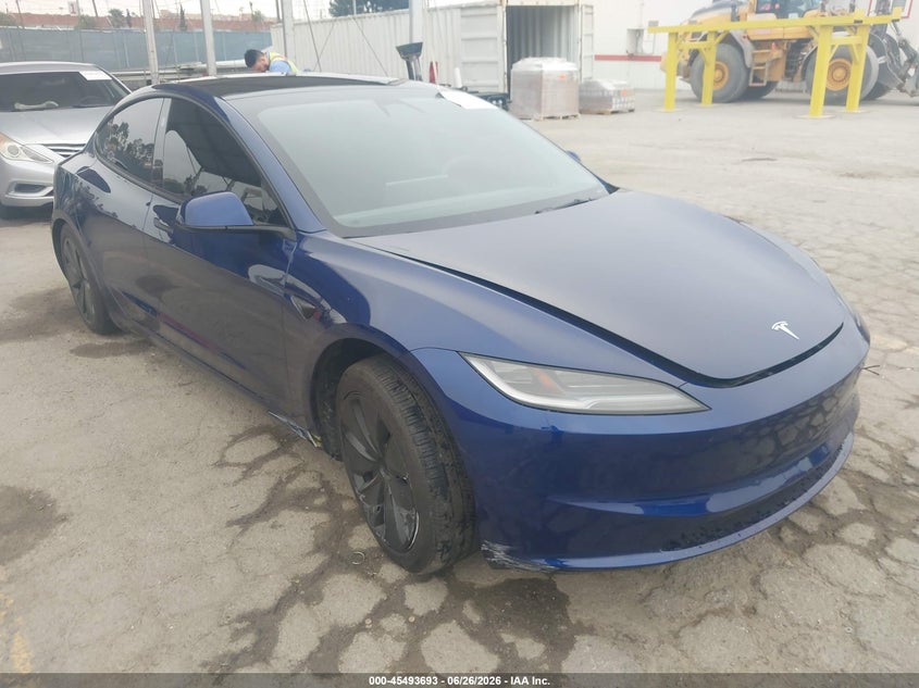 2024 Tesla Model 3 VIN 5YJ3E1EA5RF766536 IAAI salvage auction — SIDE, Salvage (California), sold $4,650 on 2026-07-29 (photo 1)