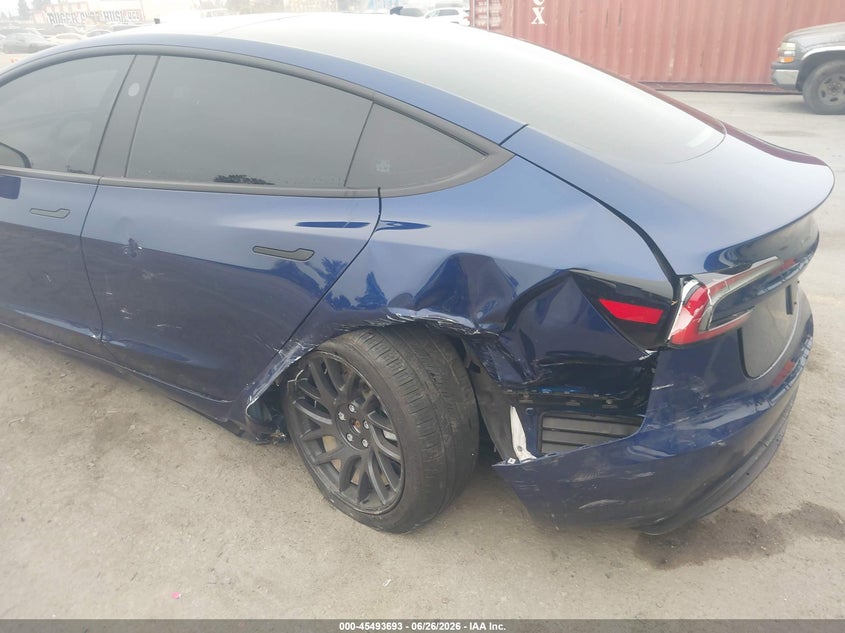 2024 Tesla Model 3 VIN 5YJ3E1EA5RF766536 IAAI salvage auction — SIDE, Salvage (California), sold $4,650 on 2026-07-29 (photo 6)