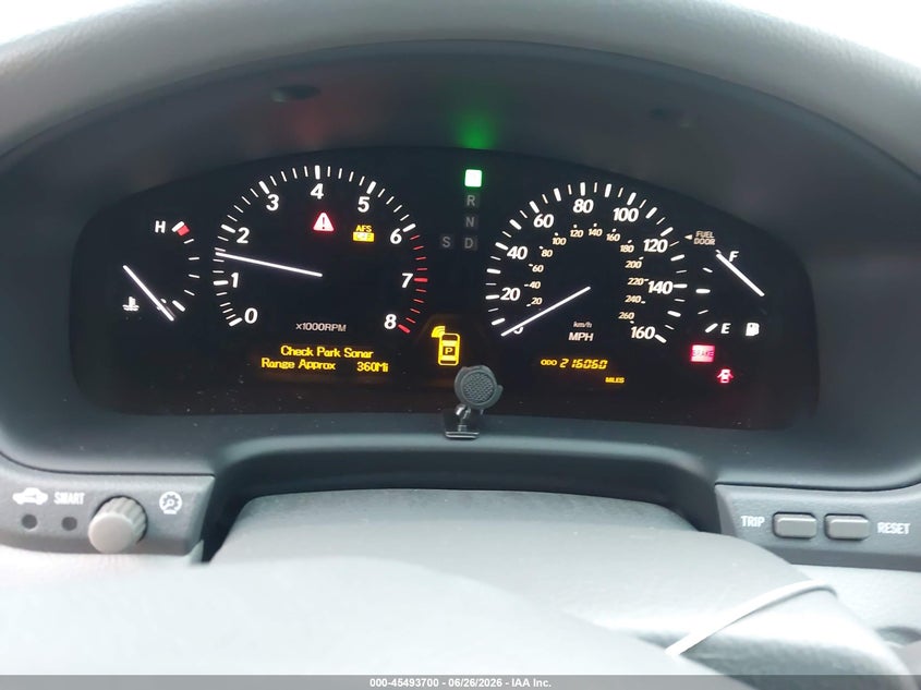 2004 Lexus Ls 430 VIN JTHBN36F940154394 IAAI salvage auction — FRONT END, Salvage (California), sold $1,000 on 2026-07-17 (photo 7)