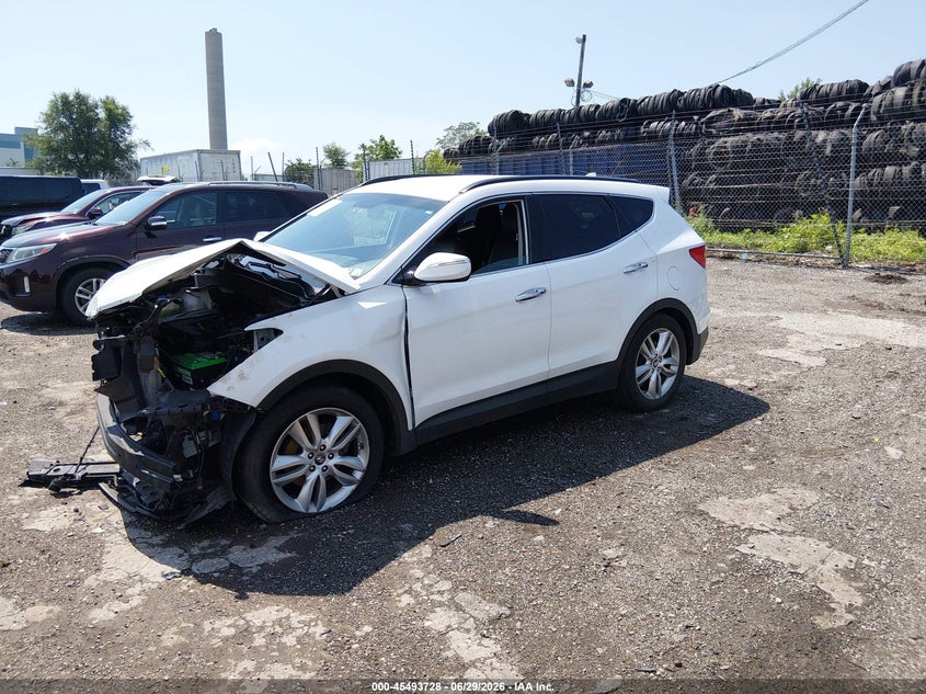 2013 Hyundai Santa fe VIN 5XYZUDLA6DG086180 IAAI salvage auction — FRONT END, Salvage (Pennsylvania), sold $575 on 2026-07-17 (photo 2)
