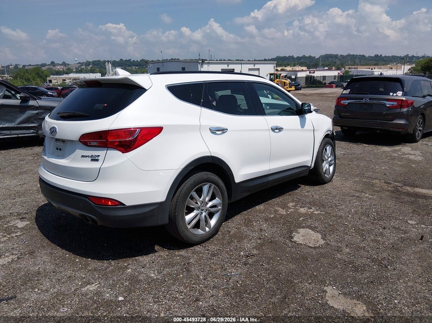 2013 Hyundai Santa fe VIN 5XYZUDLA6DG086180 IAAI salvage auction — FRONT END, Salvage (Pennsylvania), sold $575 on 2026-07-17 (photo 4)