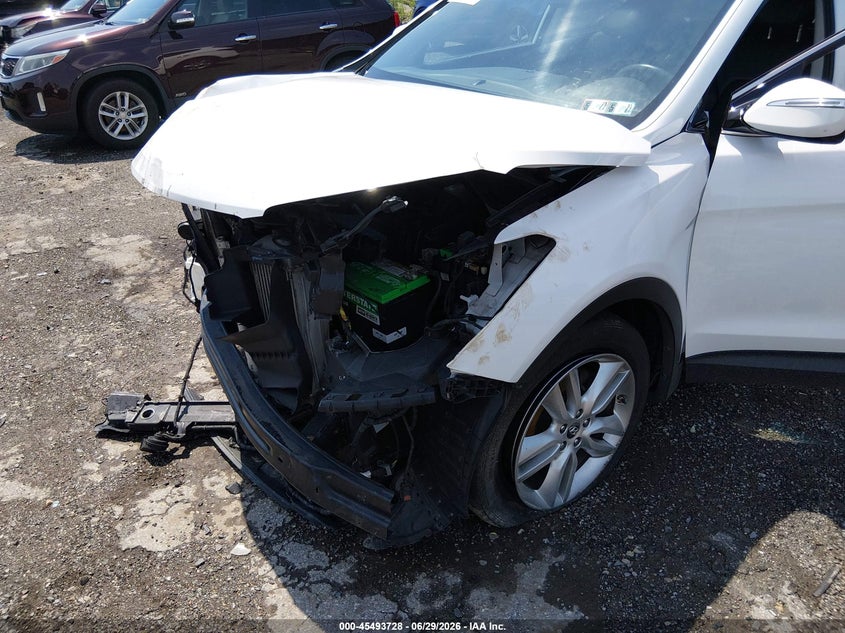 2013 Hyundai Santa fe VIN 5XYZUDLA6DG086180 IAAI salvage auction — FRONT END, Salvage (Pennsylvania), sold $575 on 2026-07-17 (photo 6)