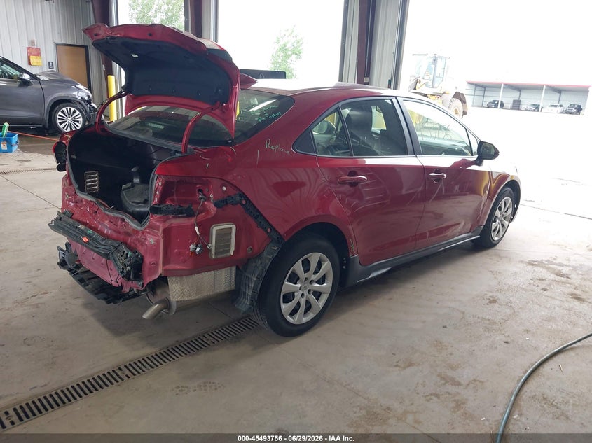 2024 Toyota Corolla VIN JTDBCMFE9RJ022970 IAAI salvage auction — REAR END, Salvage Title, sold $4,350 on 2026-07-30 (photo 4)