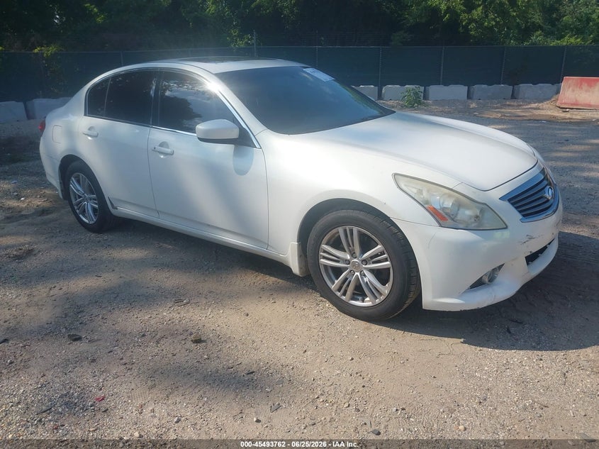 2011 Infiniti G25 VIN JN1DV6AR6BM654020 — IAAI salvage auction photo