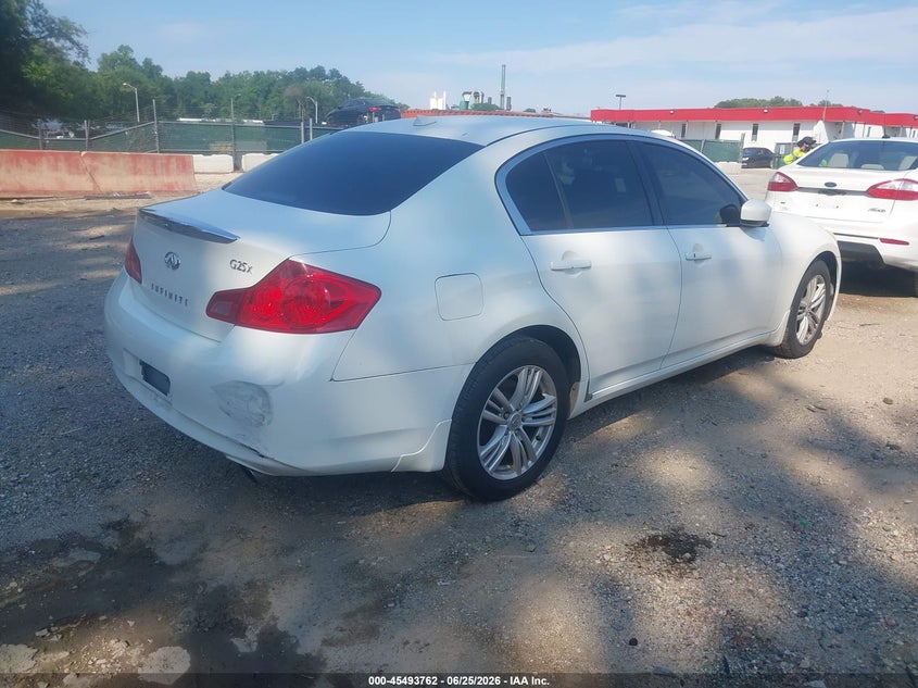 2011 Infiniti G25 VIN JN1DV6AR6BM654020 IAAI salvage auction — NORMAL WEAR, Clear (Maryland), sold $925 on 2026-07-16 (photo 4)
