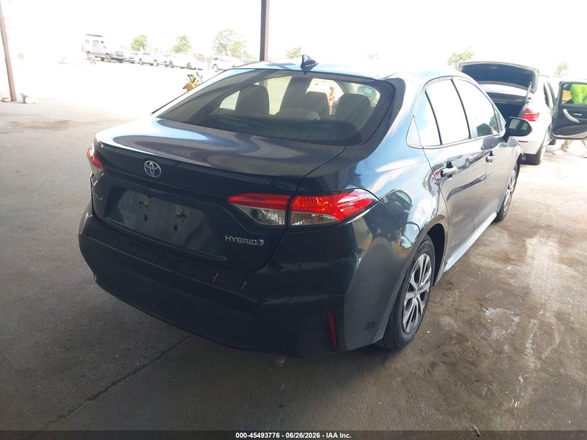 2022 Toyota Corolla VIN JTDEAMDEXNJ055301 IAAI salvage auction — LEFT FRONT, Salvage (California), sold $7,800 on 2026-07-16 (photo 4)