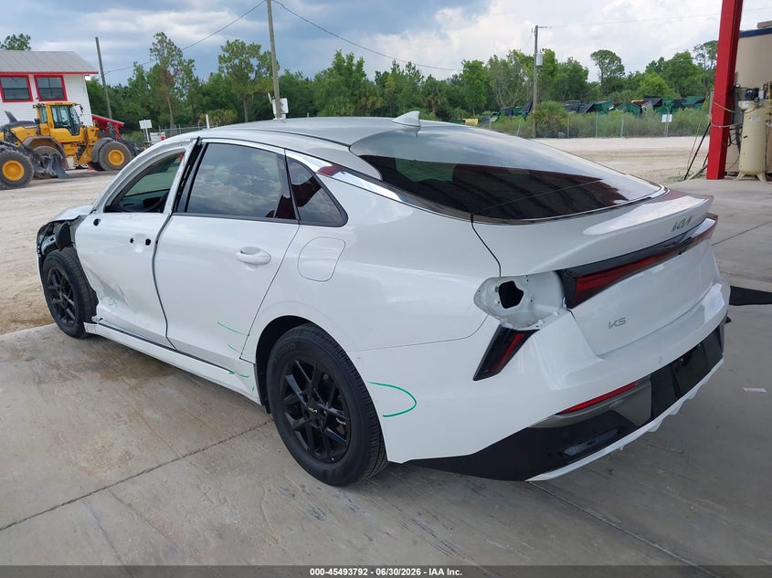 2025 Kia K5 VIN KNAG24J73S5374679 IAAI salvage auction — FRONT & REAR, Salvage Title, sold $8,700 on 2026-07-21 (photo 3)