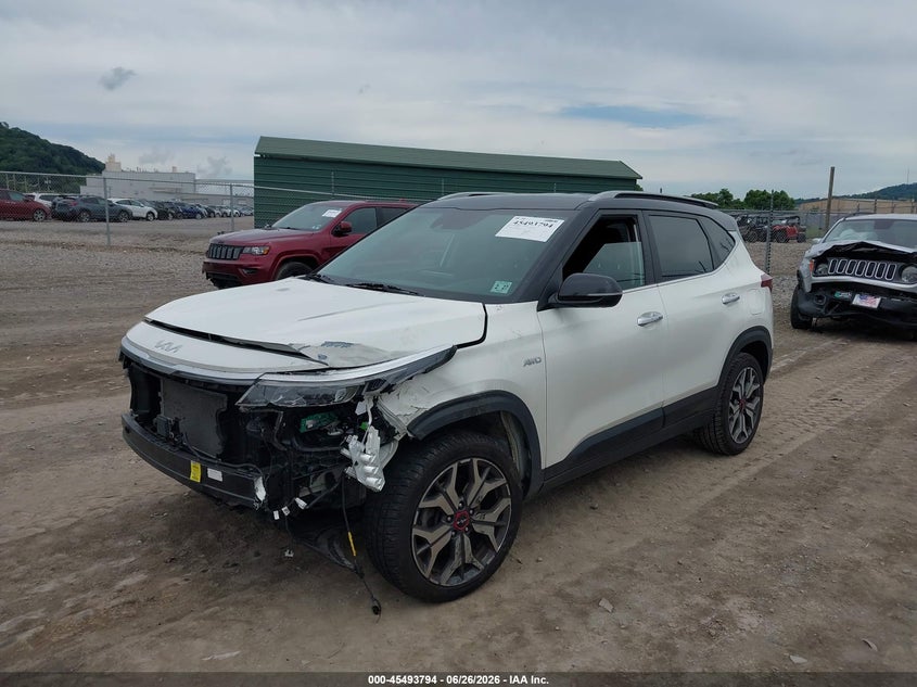 2022 Kia Seltos VIN KNDETCA24N7298887 IAAI salvage auction — FRONT END, Salvage (Pennsylvania), sold $2,250 on 2026-07-28 (photo 2)