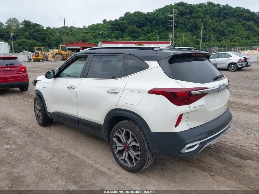 2022 Kia Seltos VIN KNDETCA24N7298887 IAAI salvage auction — FRONT END, Salvage (Pennsylvania), sold $2,250 on 2026-07-28 (photo 3)