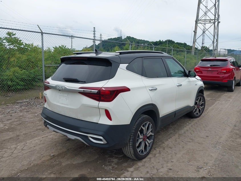 2022 Kia Seltos VIN KNDETCA24N7298887 IAAI salvage auction — FRONT END, Salvage (Pennsylvania), sold $2,250 on 2026-07-28 (photo 4)