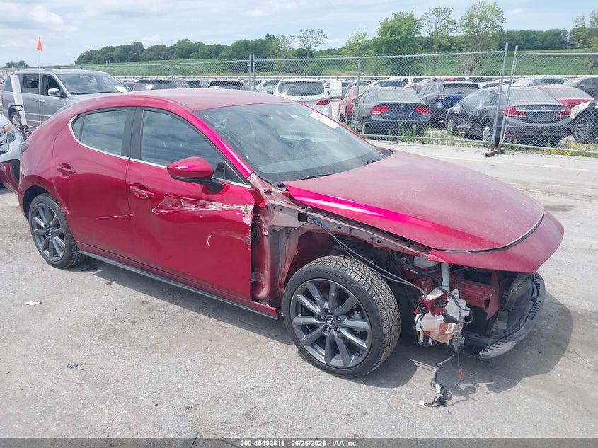 2021 Mazda 3 VIN JM1BPBKL5M1338548 IAAI salvage auction — FRONT END, Salvage (Iowa), sold $4,050 on 2026-07-28 (photo 1)