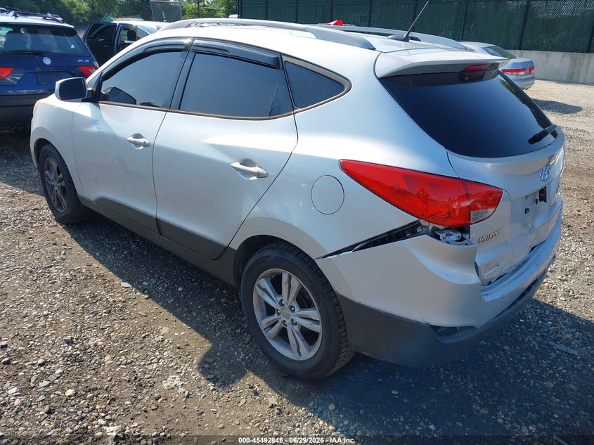 2010 Hyundai Tucson VIN KM8JU3AC9AU044328 IAAI salvage auction — FRONT & REAR, Mv-907A (New York), sold $1,900 on 2026-07-14 (photo 3)