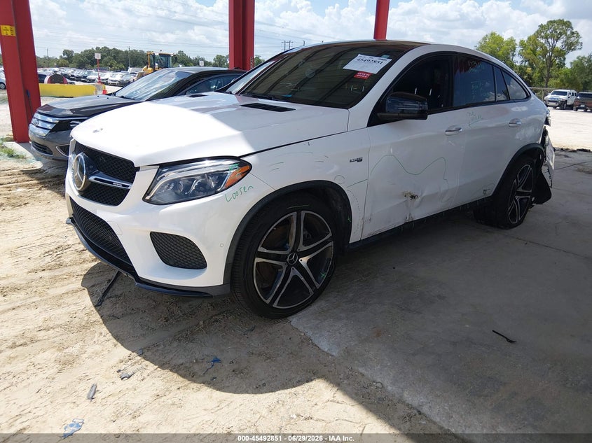 2019 Mercedes-benz Amg gle coupe VIN 4JGED6EB5KA142764 IAAI salvage auction — LEFT REAR, Salvage Title, sold $19,100 on 2026-07-28 (photo 2)