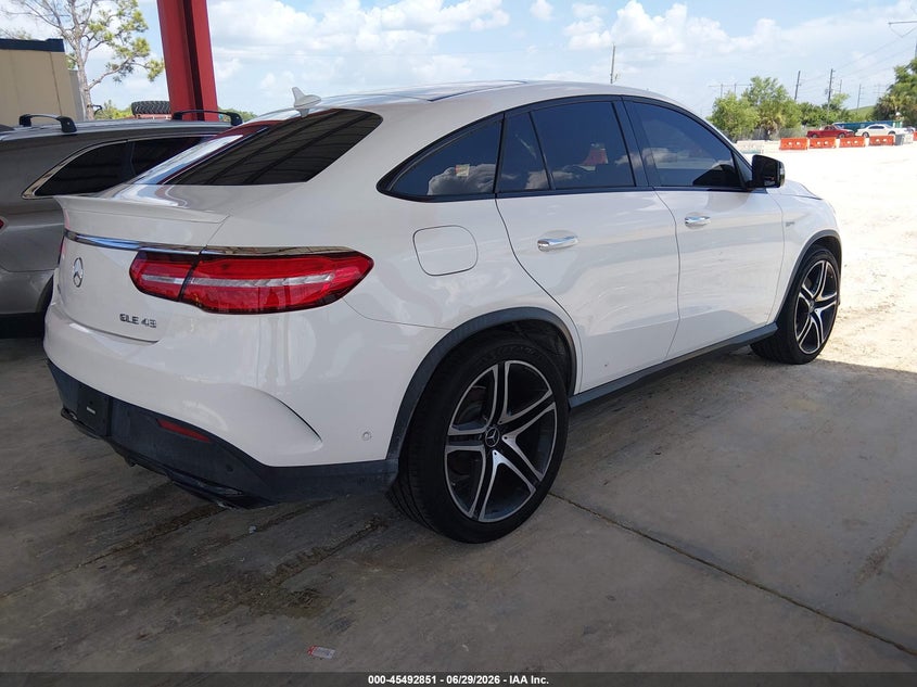 2019 Mercedes-benz Amg gle coupe VIN 4JGED6EB5KA142764 IAAI salvage auction — LEFT REAR, Salvage Title, sold $19,100 on 2026-07-28 (photo 4)