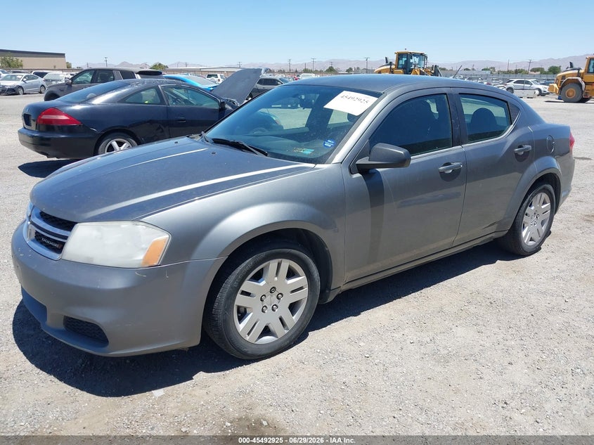2013 Dodge Avenger VIN 1C3CDZAB1DN594018 IAAI salvage auction — NORMAL WEAR, Clear (California), sold $400 on 2026-08-01 (photo 2)