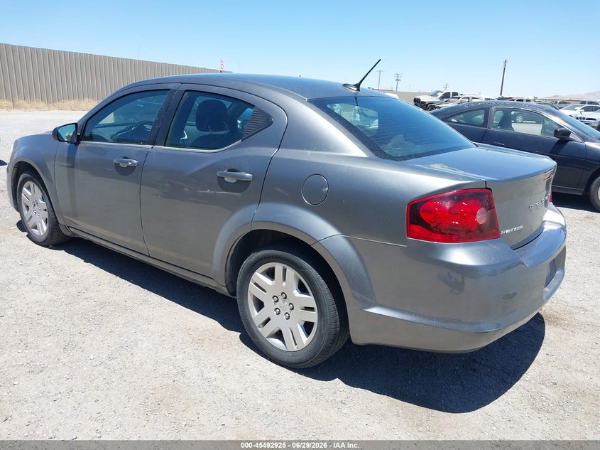 2013 Dodge Avenger VIN 1C3CDZAB1DN594018 IAAI salvage auction — NORMAL WEAR, Clear (California), sold $400 on 2026-08-01 (photo 3)