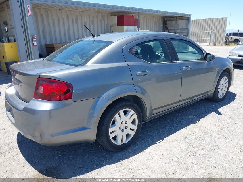 2013 Dodge Avenger VIN 1C3CDZAB1DN594018 IAAI salvage auction — NORMAL WEAR, Clear (California), sold $400 on 2026-08-01 (photo 4)