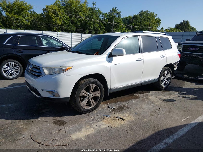 2013 Toyota Highlander VIN 5TDDK3EH2DS276842 IAAI salvage auction — REAR END, Salvage (Tennessee), sold $3,450 on 2026-07-18 (photo 2)