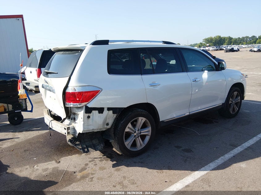 2013 Toyota Highlander VIN 5TDDK3EH2DS276842 IAAI salvage auction — REAR END, Salvage (Tennessee), sold $3,450 on 2026-07-18 (photo 4)