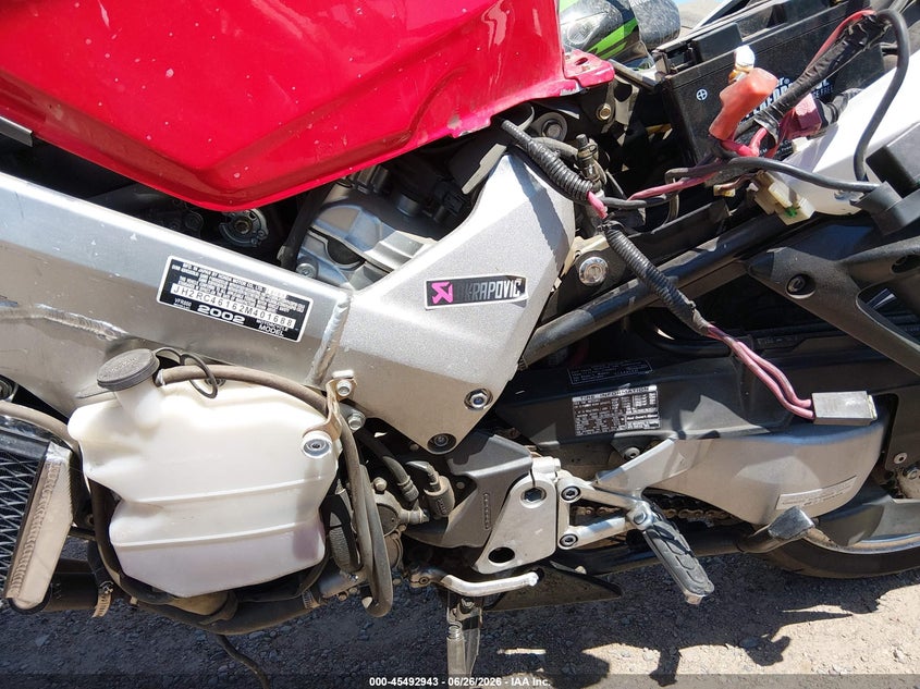 2002 Honda Vfr800 VIN JH2RC46162M401688 IAAI salvage auction — ROLLOVER, Salvage (Arizona), sold $50 on 2026-07-22 (photo 9)