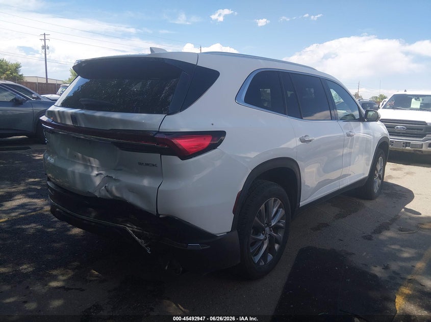 2025 Buick Enclave VIN 5GAEVARS0SJ268210 IAAI salvage auction — FRONT & REAR, Enterprise Vehicles Clear Only (Montana), sold $22,625 on 2026-07-14 (photo 4)