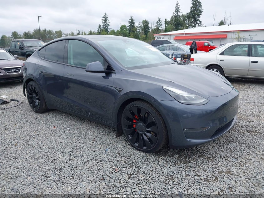 2022 Tesla Model y VIN 7SAYGDEF7NF342432 IAAI salvage auction — REAR END, Salvage Title, sold $11,675 on 2026-07-22 (photo 1)