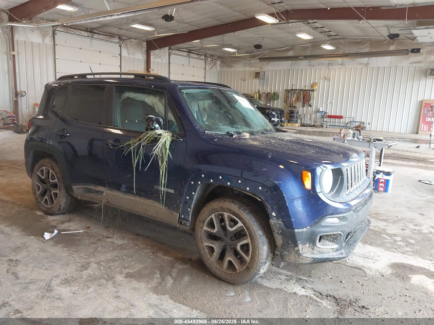 2016 Jeep Renegade VIN ZACCJBBT8GPC54010 IAAI salvage auction — UNDERCARRIAGE, Clear (Michigan), sold $600 on 2026-08-04 (photo 1)