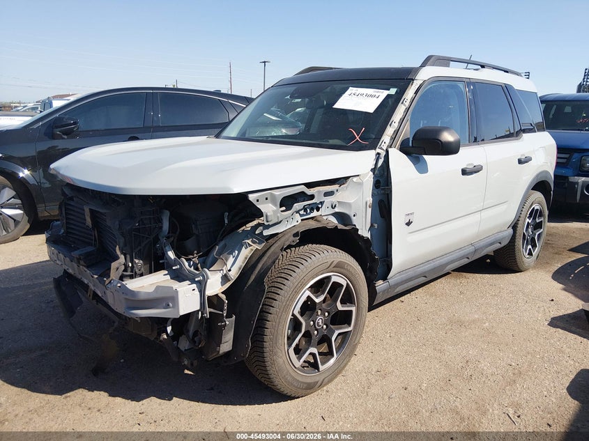 2021 Ford Bronco sport VIN 3FMCR9B65MRA45946 IAAI salvage auction — FRONT END, Salvage (Colorado), sold $7,300 on 2026-07-28 (photo 2)