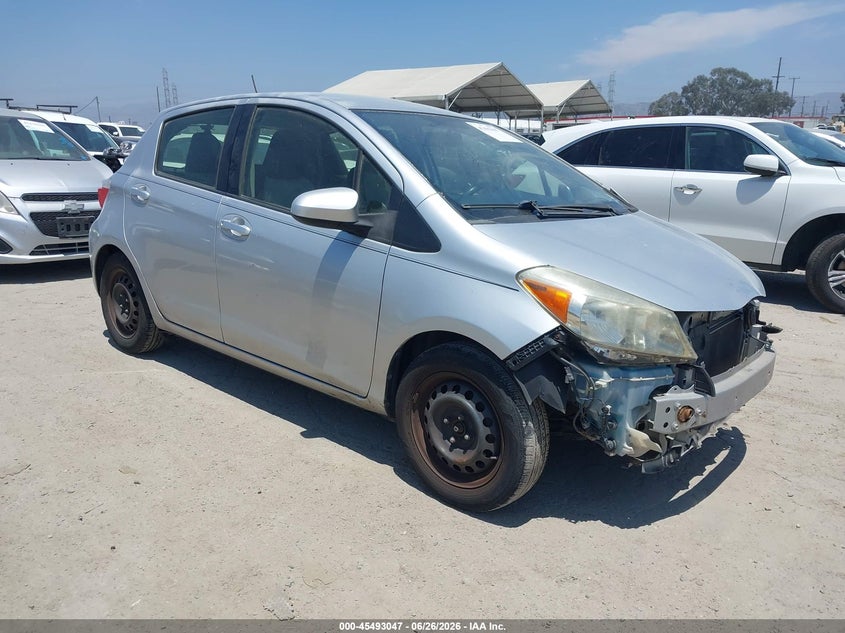 2012 Toyota Yaris VIN JTDKTUD37CD531589 IAAI salvage auction — LEFT FRONT, Salvage (California), sold $1,150 on 2026-07-29 (photo 1)