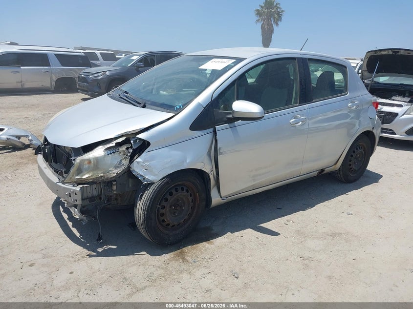 2012 Toyota Yaris VIN JTDKTUD37CD531589 IAAI salvage auction — LEFT FRONT, Salvage (California), sold $1,150 on 2026-07-29 (photo 2)