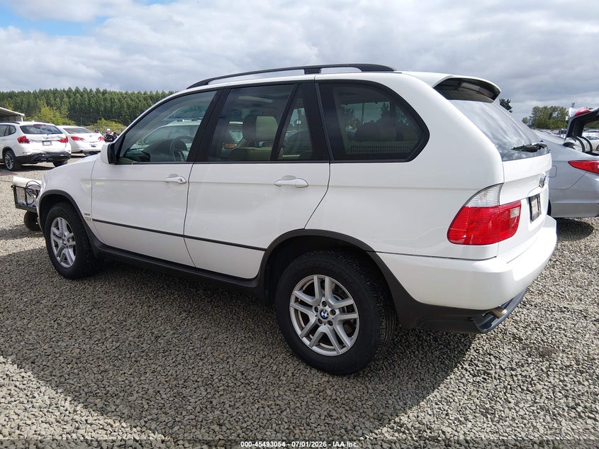 2004 BMW X5 VIN 5UXFA13534LU37658 IAAI salvage auction — NORMAL WEAR, Clear - Public Restricted (Oregon), sold $350 on 2026-07-06 (photo 3)