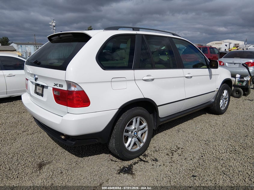 2004 BMW X5 VIN 5UXFA13534LU37658 IAAI salvage auction — NORMAL WEAR, Clear - Public Restricted (Oregon), sold $350 on 2026-07-06 (photo 4)