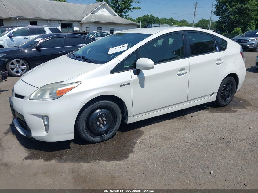 2013 Toyota Prius VIN JTDKN3DU4D5542901 IAAI salvage auction — FRONT END, Salvage Title, sold $2,300 on 2026-07-29 (photo 2)