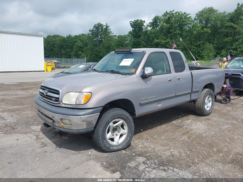 2002 Toyota Tundra VIN 5TBBT44122S302182 IAAI salvage auction — FRONT & REAR, Clear (Massachusetts), sold $750 on 2026-07-31 (photo 2)