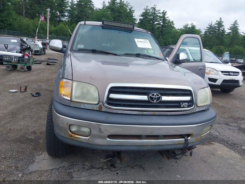 2002 Toyota Tundra VIN 5TBBT44122S302182 IAAI salvage auction — FRONT & REAR, Clear (Massachusetts), sold $750 on 2026-07-31 (photo 6)