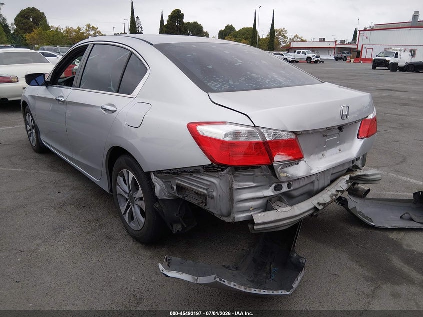 2015 Honda Accord VIN 1HGCR2F33FA033210 IAAI salvage auction — REAR END, Salvage (California), sold $1,250 on 2026-07-09 (photo 3)