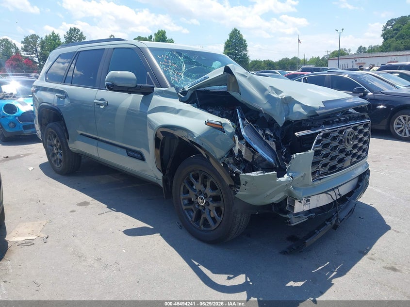 2024 Toyota Sequoia VIN 7SVAAABA7RX026795 IAAI salvage auction — FRONT END, Salvage (North Carolina), sold $37,450 on 2026-07-29 (photo 1)