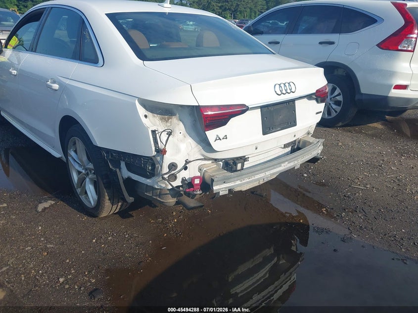 2020 Audi A4 VIN WAUDNAF43LA062782 IAAI salvage auction — REAR END, Salvage Title, sold $7,900 on 2026-07-25 (photo 6)