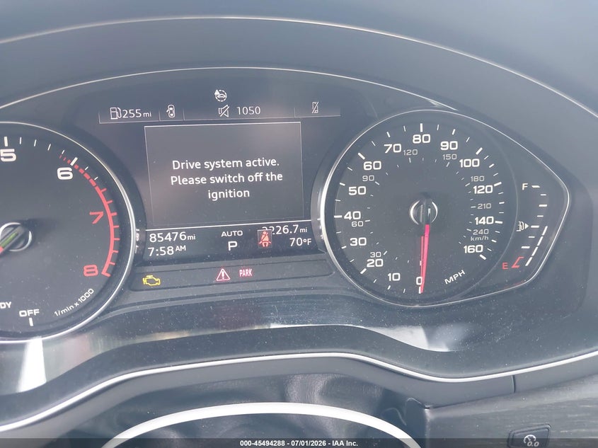 2020 Audi A4 VIN WAUDNAF43LA062782 IAAI salvage auction — REAR END, Salvage Title, sold $7,900 on 2026-07-25 (photo 7)