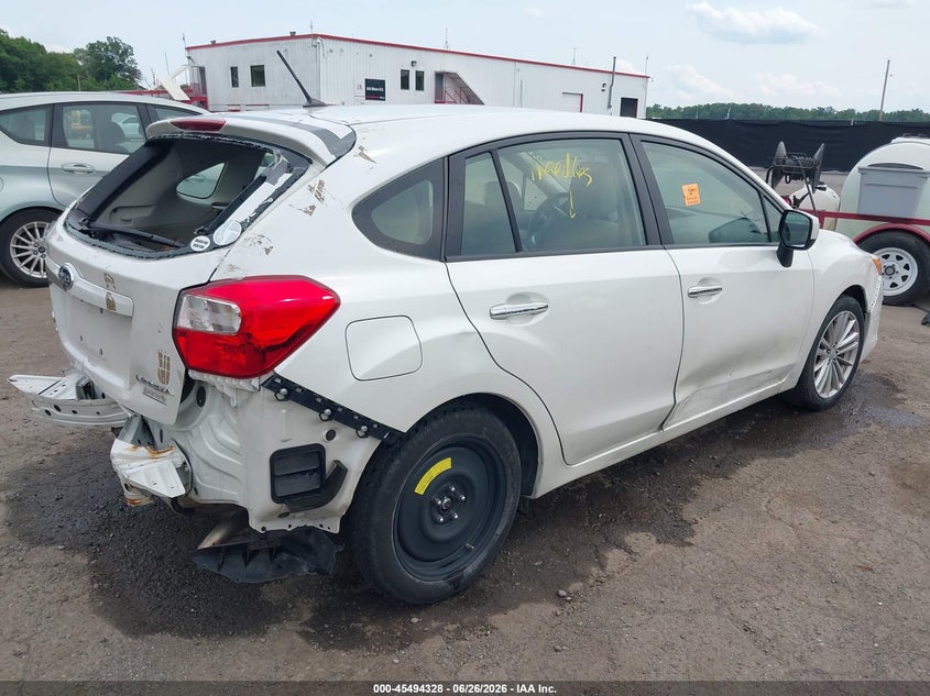 2012 Subaru Impreza VIN JF1GPAG65CH200636 IAAI salvage auction — REAR END, Salvage - Greater Than 75% (Maryland), sold $625 on 2026-07-22 (photo 4)