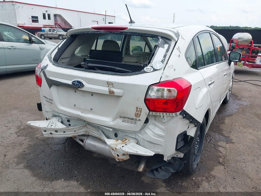 2012 Subaru Impreza VIN JF1GPAG65CH200636 IAAI salvage auction — REAR END, Salvage - Greater Than 75% (Maryland), sold $625 on 2026-07-22 (photo 6)