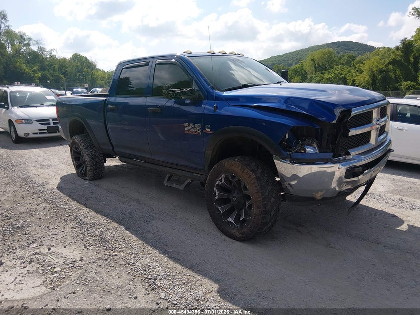 2018 Ram 2500 VIN 3C6UR5CL6JG126488 IAAI salvage auction — RIGHT FRONT, Salvage (Virginia), sold $9,100 on 2026-07-22 (photo 1)