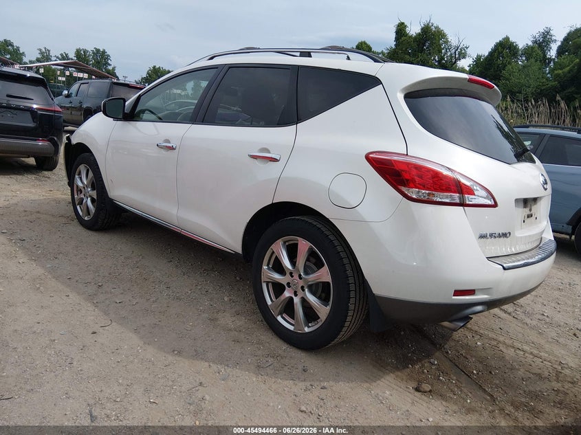 2012 Nissan Murano VIN JN8AZ1MU9CW108622 IAAI salvage auction — FRONT END, Salvage - Greater Than 75% (Maryland), sold $375 on 2026-07-16 (photo 3)
