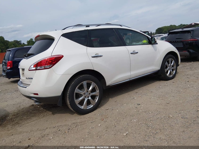 2012 Nissan Murano VIN JN8AZ1MU9CW108622 IAAI salvage auction — FRONT END, Salvage - Greater Than 75% (Maryland), sold $375 on 2026-07-16 (photo 4)