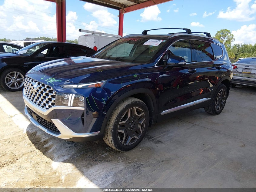 2021 Hyundai Santa fe VIN 5NMS44AL8MH364363 IAAI salvage auction — REAR END, Rebuildable (Florida), sold $7,100 on 2026-07-10 (photo 2)